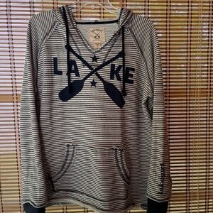 Women's Striped Hoodie - NWOT